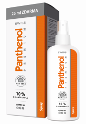 Panthenol 10 % Swiss PREMIUM spray 150+25ml zdarma