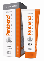 Panthenol 10 % Swiss PREMIUM těl.mléko 200+50ml zdarma